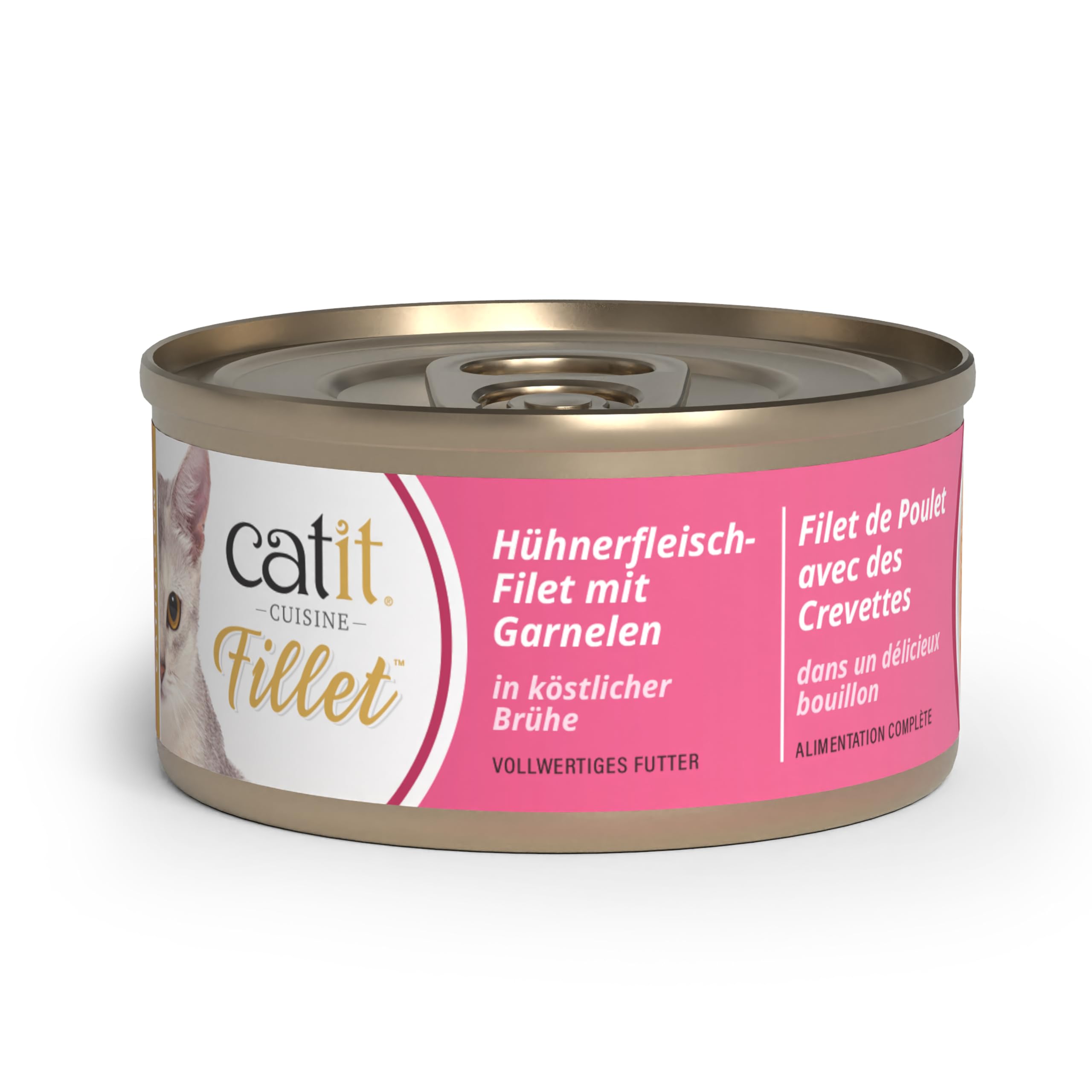 Catit Cuisine - Hühnerfleisch-Filet mit Garnelen in köstlicher Brühe, 75g