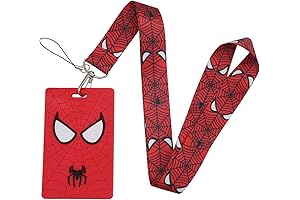 Superhero Spider Anime Keychain with Wristlet