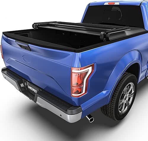 oEdRo Soft Tri-fold Truck Bed Tonneau Cover Compatible for 2015-2025