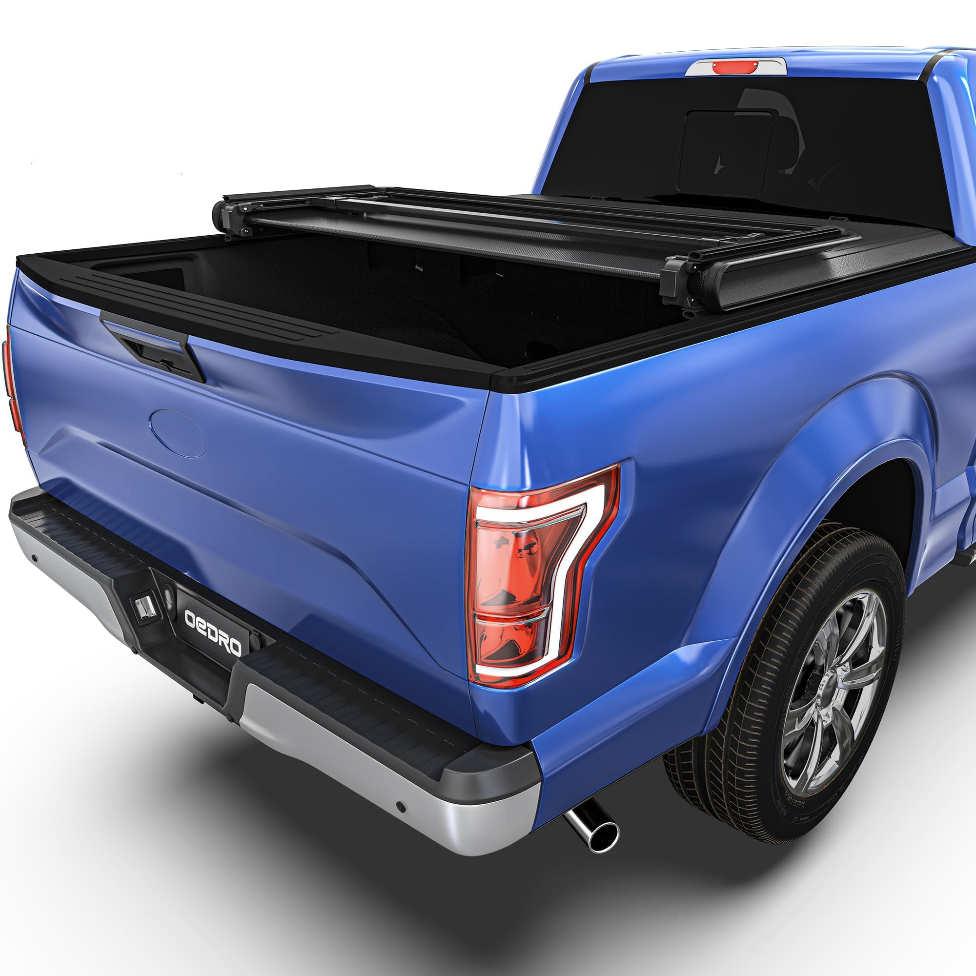 oEdRo Soft Tri-fold Truck Bed Tonneau Cover Compatible for 2015-2025 Ford F-150 F150 with 5.5ft Short Bed