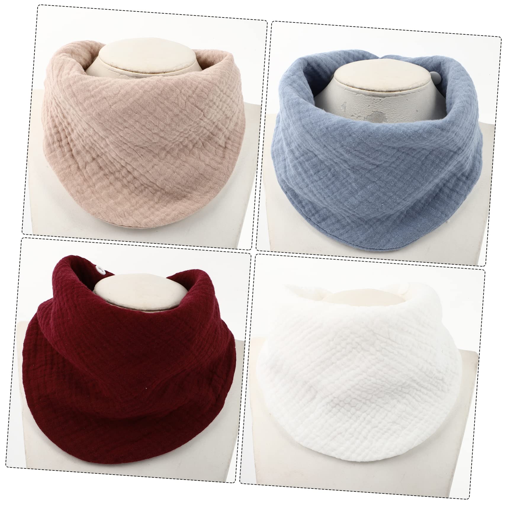 TOYANDONA 24 Pezzi Bavaglino Asciugamano Per Bambini Salviette In Cotone Organico Bavaglini Per Neonati Forniture Per L'Alimentazione Del Bambino Panni Per Ruttino Per Bambini Bavaglini