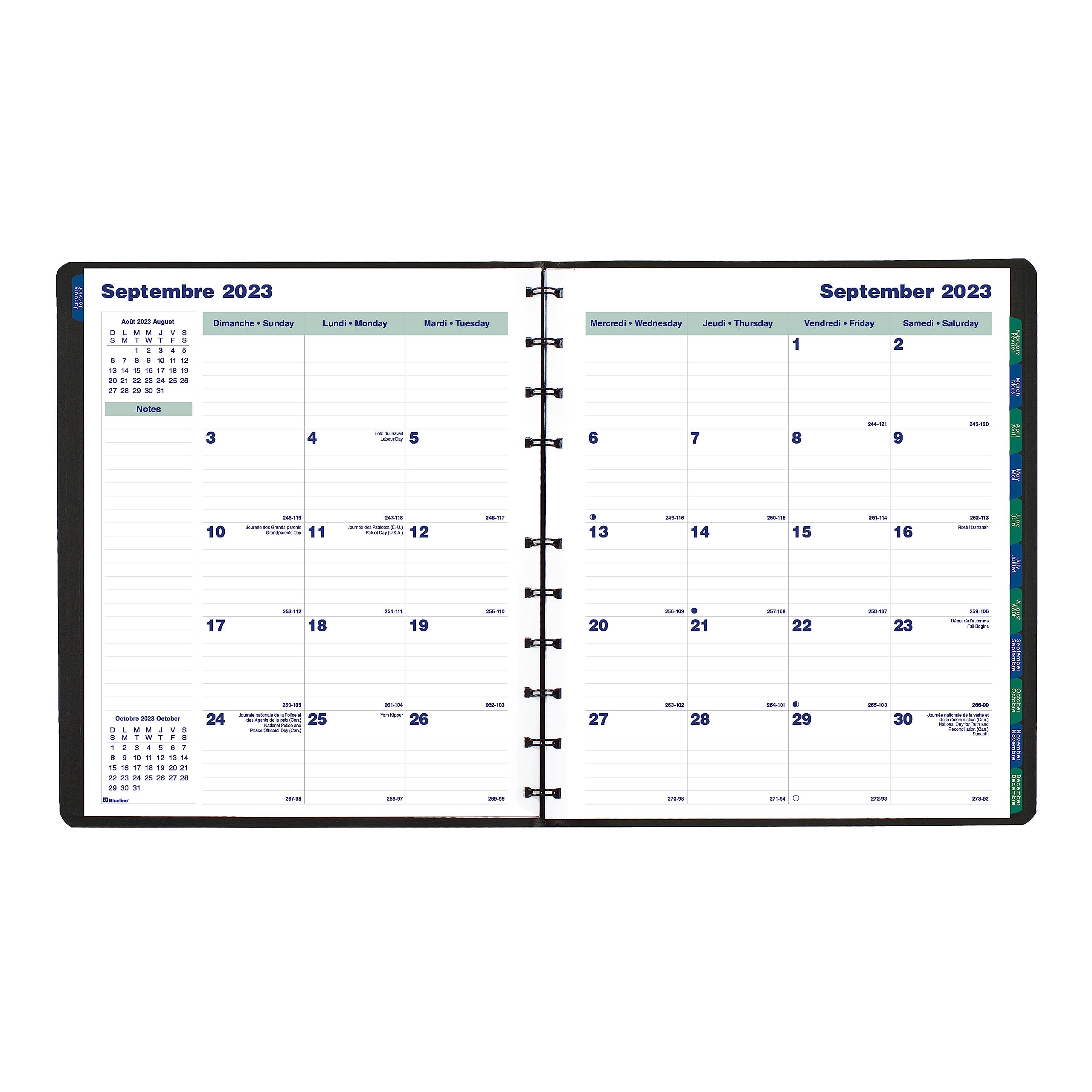Blueline 2024 Timanager Weekly/Monthly Planner, Appointment Book, 13