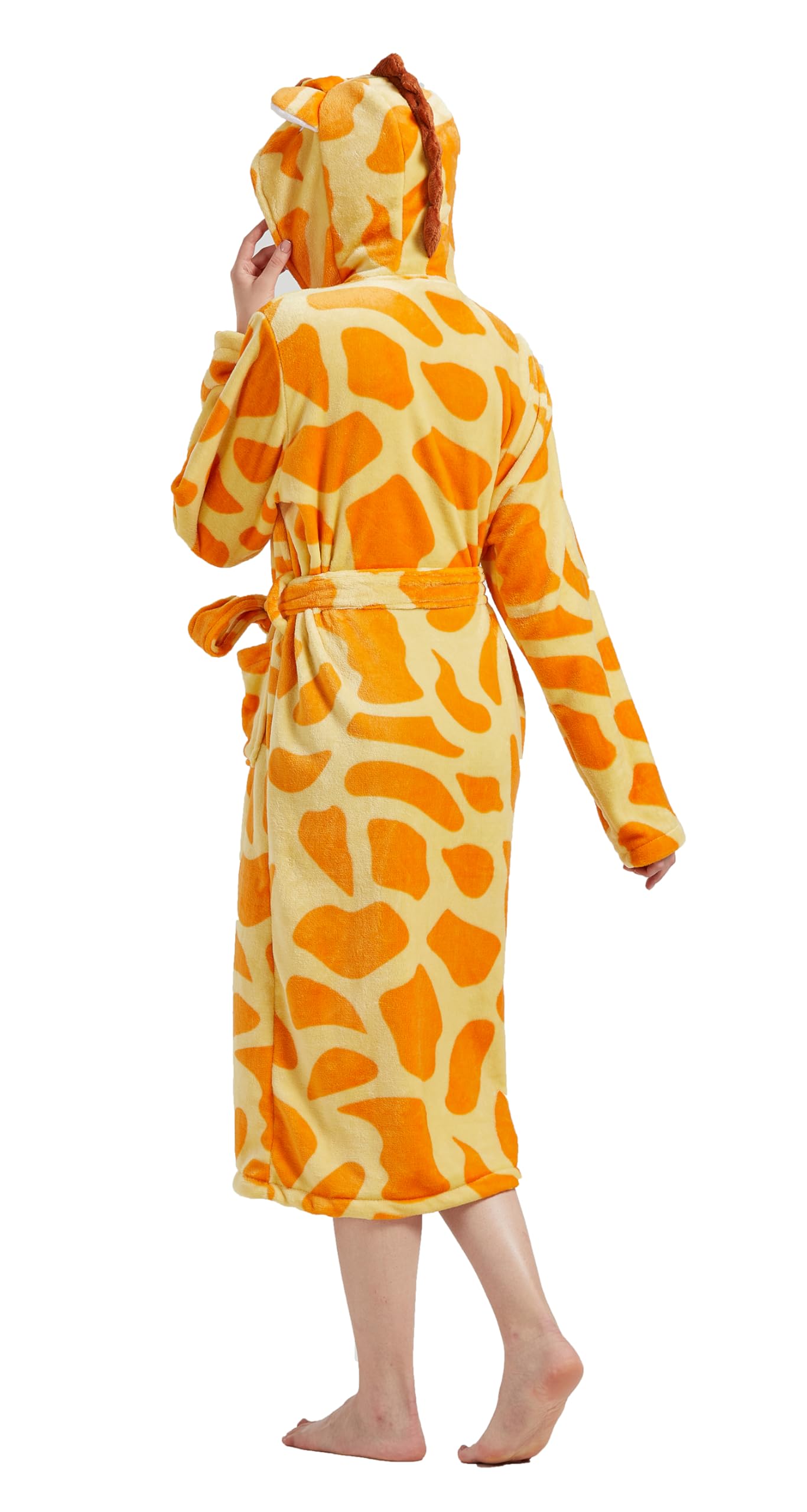 CuteOn Unisexe Couple Aux Femmes pour des Hommes Dessin Animé Animal Molleton Hooded Chaud Robe de Chambre Peignoir Housecoat Cosplay