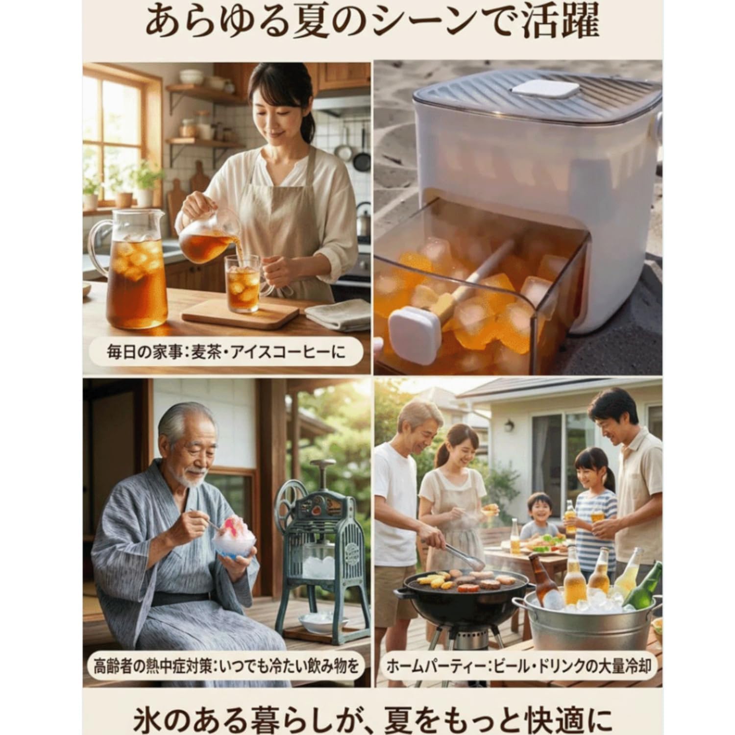 Amazon.co.jp: [Joejoier]高速製氷機 家庭用製氷器透明氷【1秒・滝氷