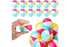 Jerify 24 Pcs Mini Beach Stress Balls Summer Gifts Bulk 2.5 Inch...
