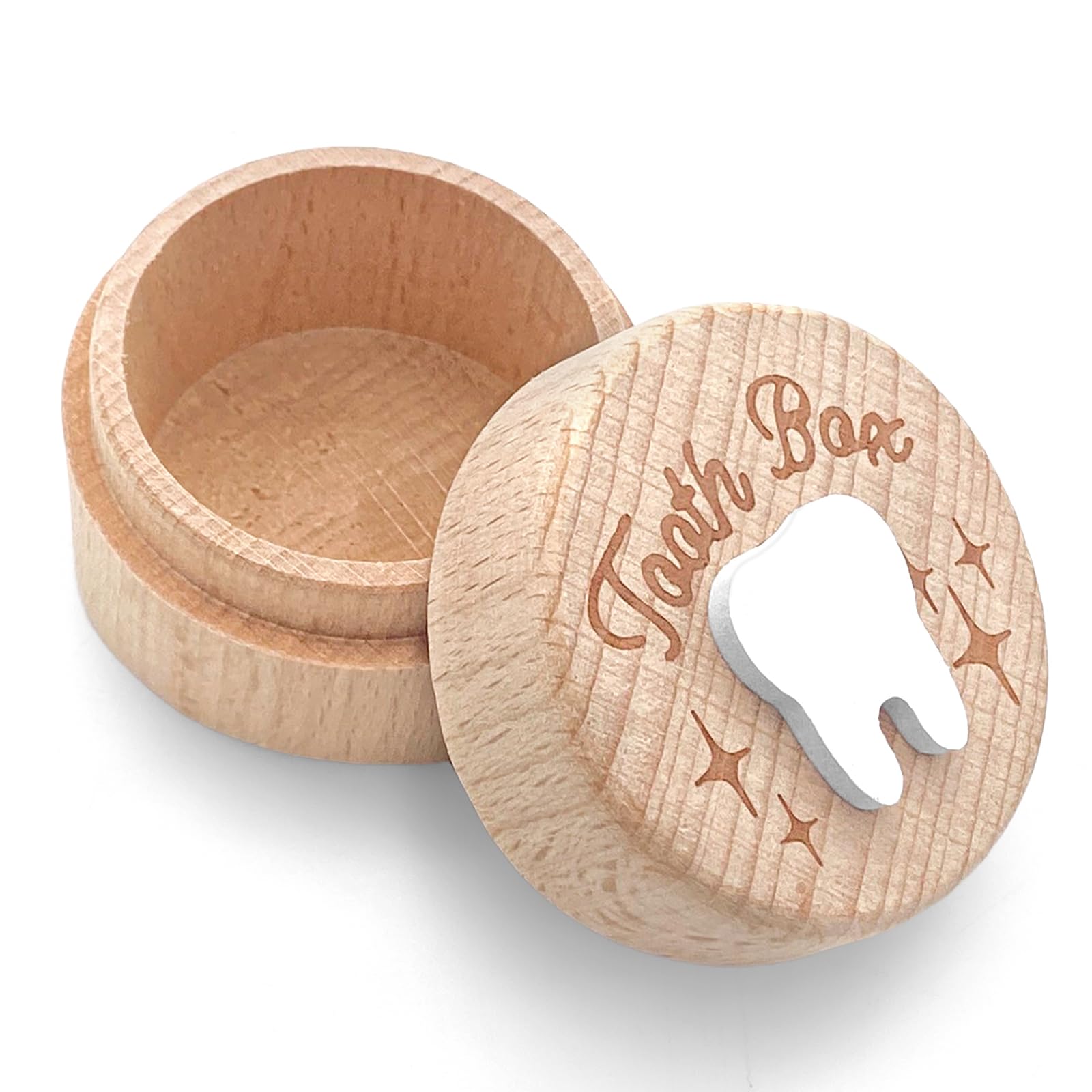 Dibujos Animados Caja Guardar Dientes,Caja para Dientes de Leche con un Bonito Motivo Ideal para Bautizos,Cumpleaños y Regalos Nuevos Padres (Tipo D)