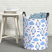 Vista 60 de Butterfly Laundry Hamper Large Collapsible Laundry Baskets with Handles Easy Carry Round Storage Basket Dirty Clothes Hamper Blanket Basket for