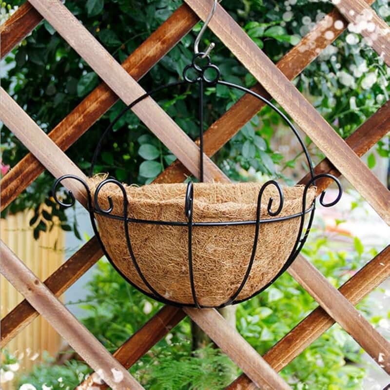 wire basket planters