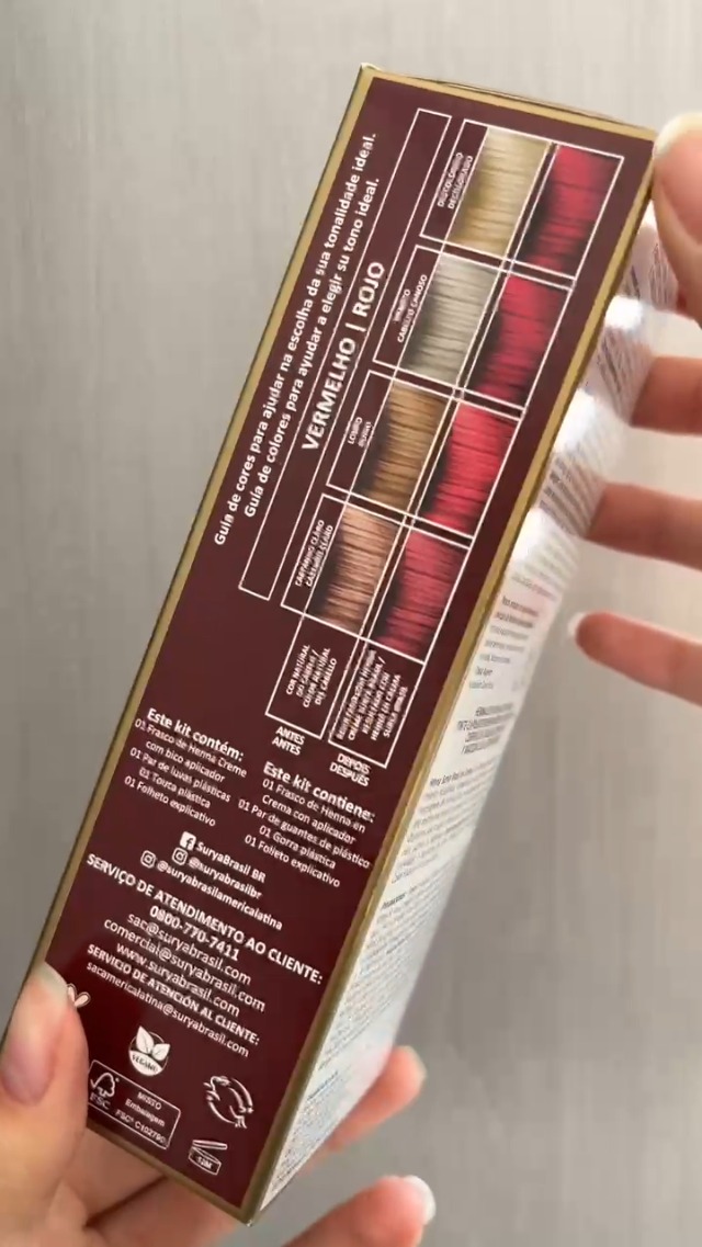 Tintura Creme Henna Surya Vermelho Surya | Amazon.com.br