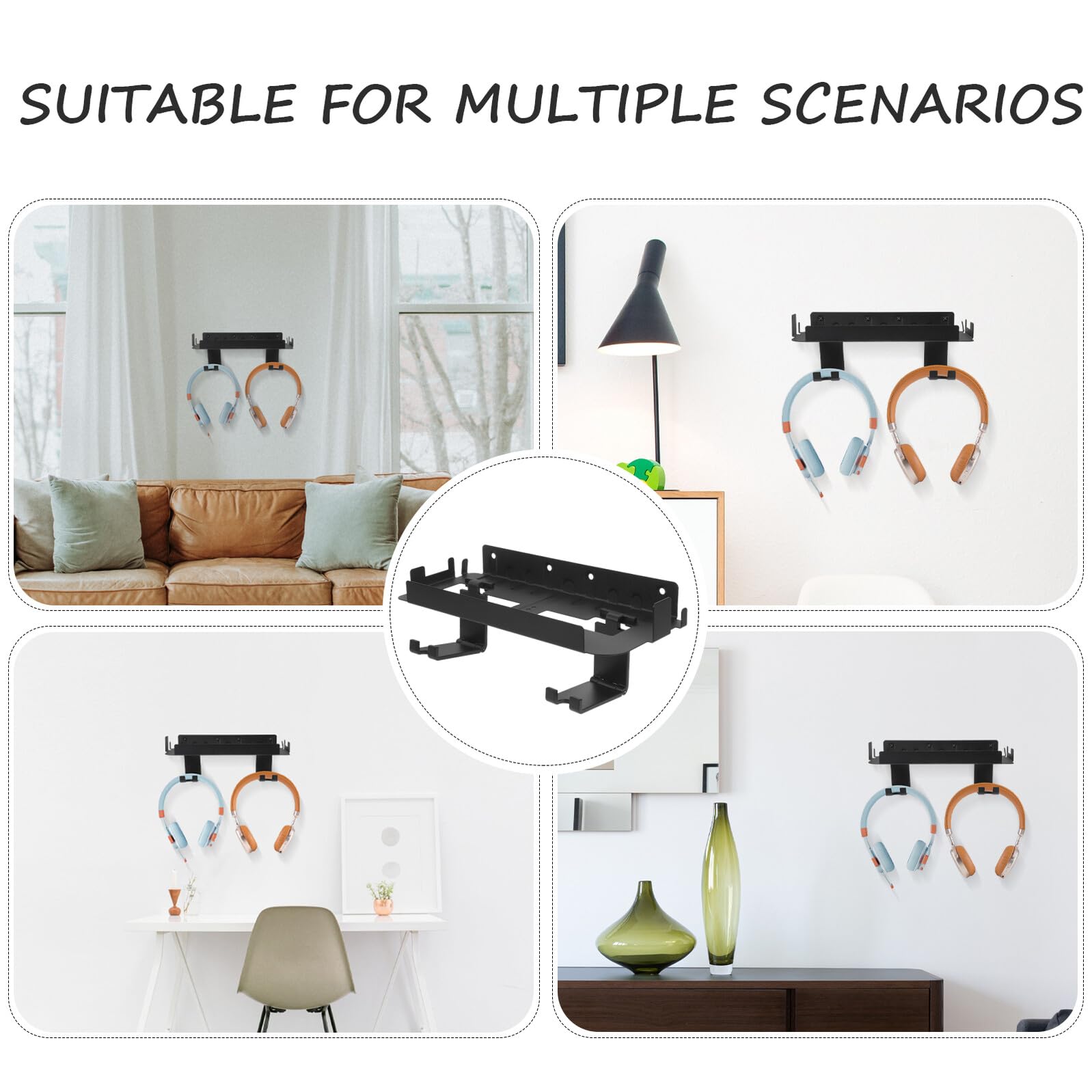 Supporto Da Parete Per Console Di Gioco Supporto Per Controller Gancio Per Cuffie Organizer Da Parete Per Accessori Di Gioco Realizzato in Resistente Ferro e Abs