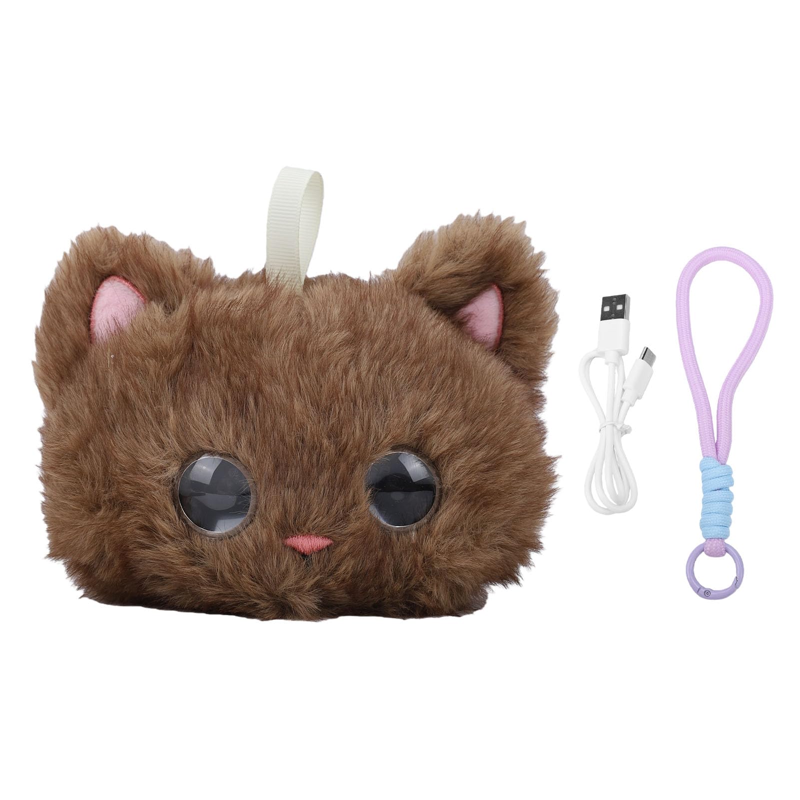 Juguete de Peluche Inteligente AI, Animal de Peluche Interactivo con Interacción de Voz en Tiempo Real en 66 Idiomas, Reconocimiento de Emociones, para Niños de 3 Años en Adelante (Brown)