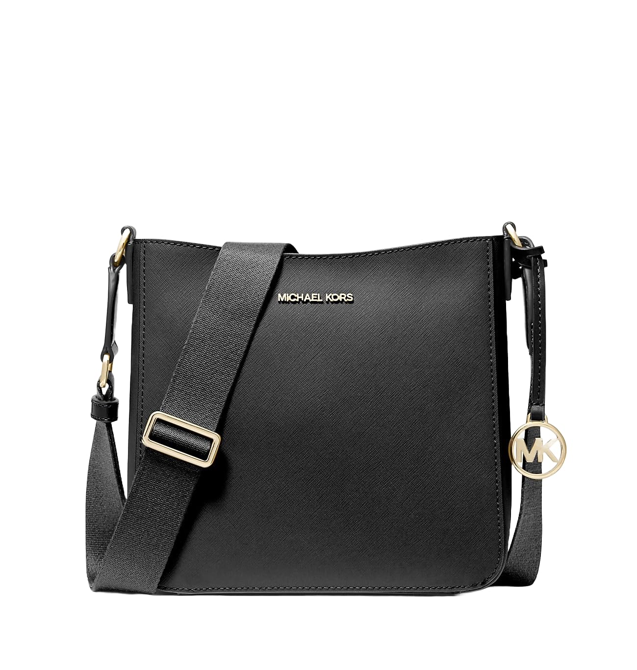 Michael Kors Jet Set Travel Bolso de hombro pequeño Negro, Saffiano negro, Pequeño