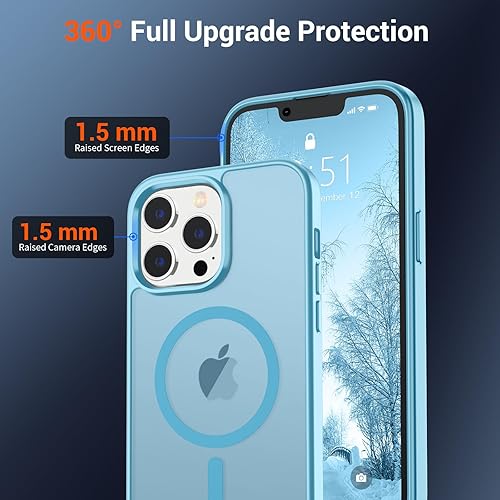 Miniatura 743 de SUPFINE Funda magnética para iPhone 11 (compatible con MagSafe) (protección contra caídas de grado militar), translúcida mate a prueba de golpes