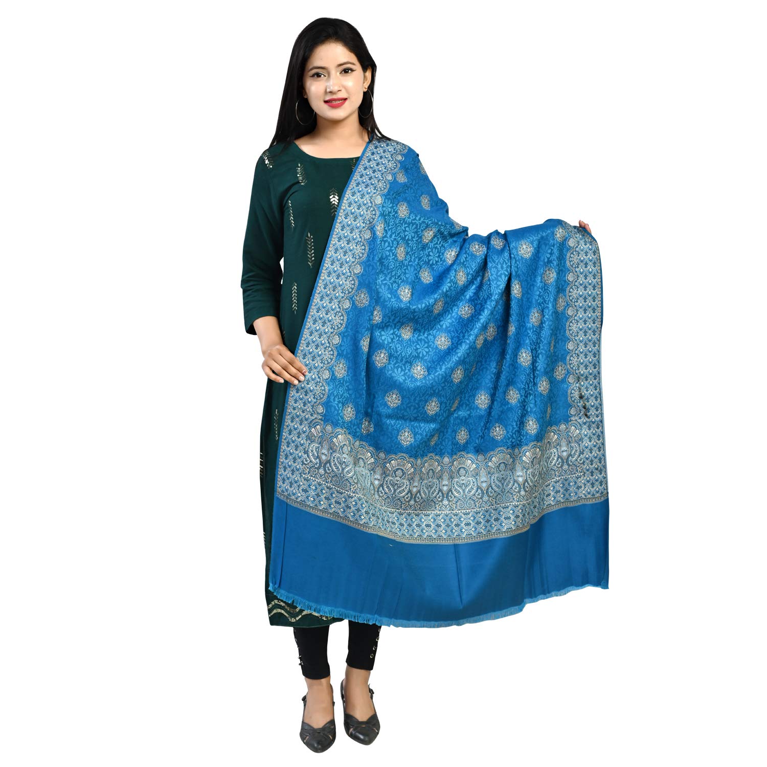 fusfus Women's weaving Woolen Shawl (F0423)-picture-44