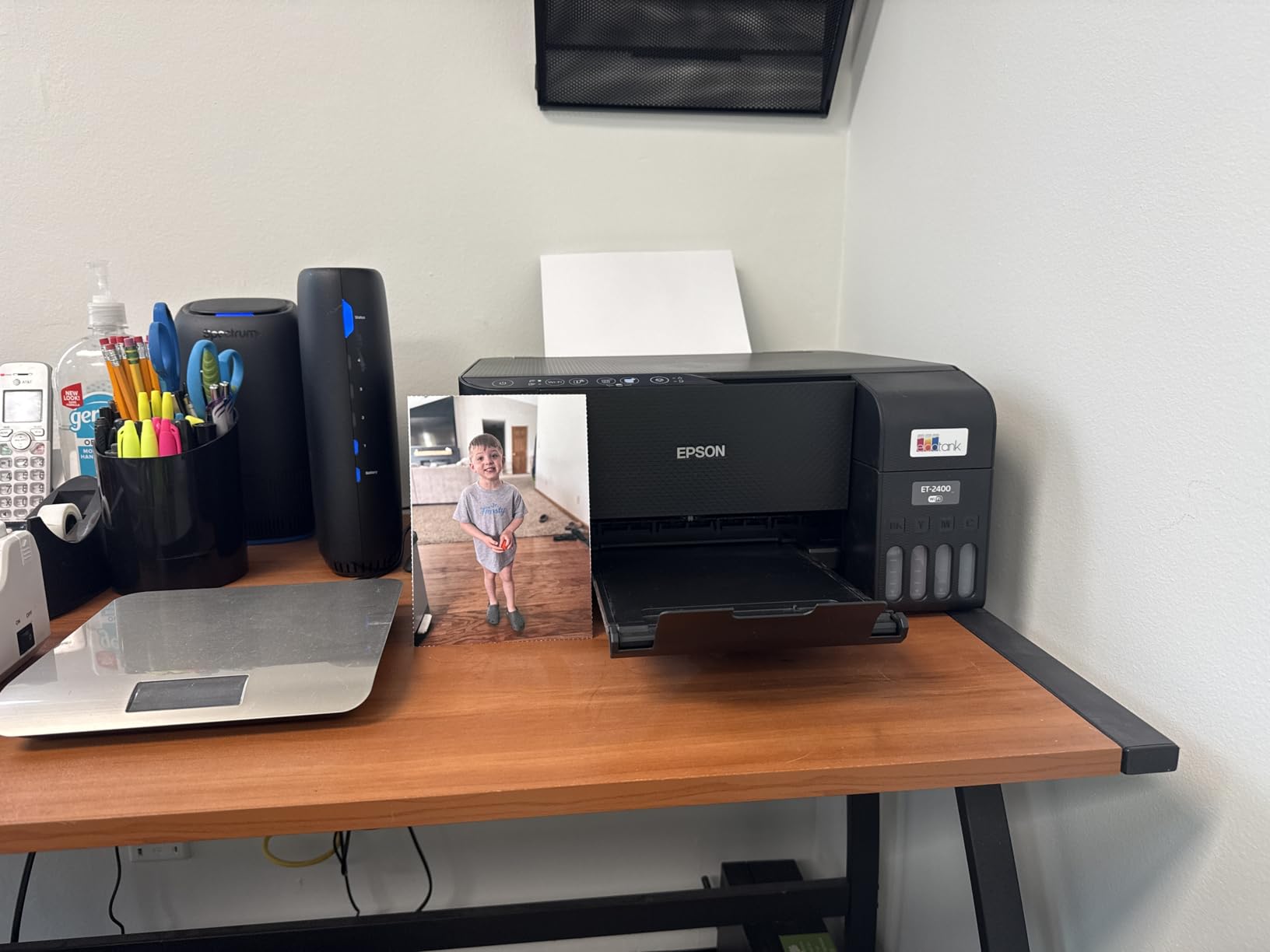 Epson EcoTank printer side angle