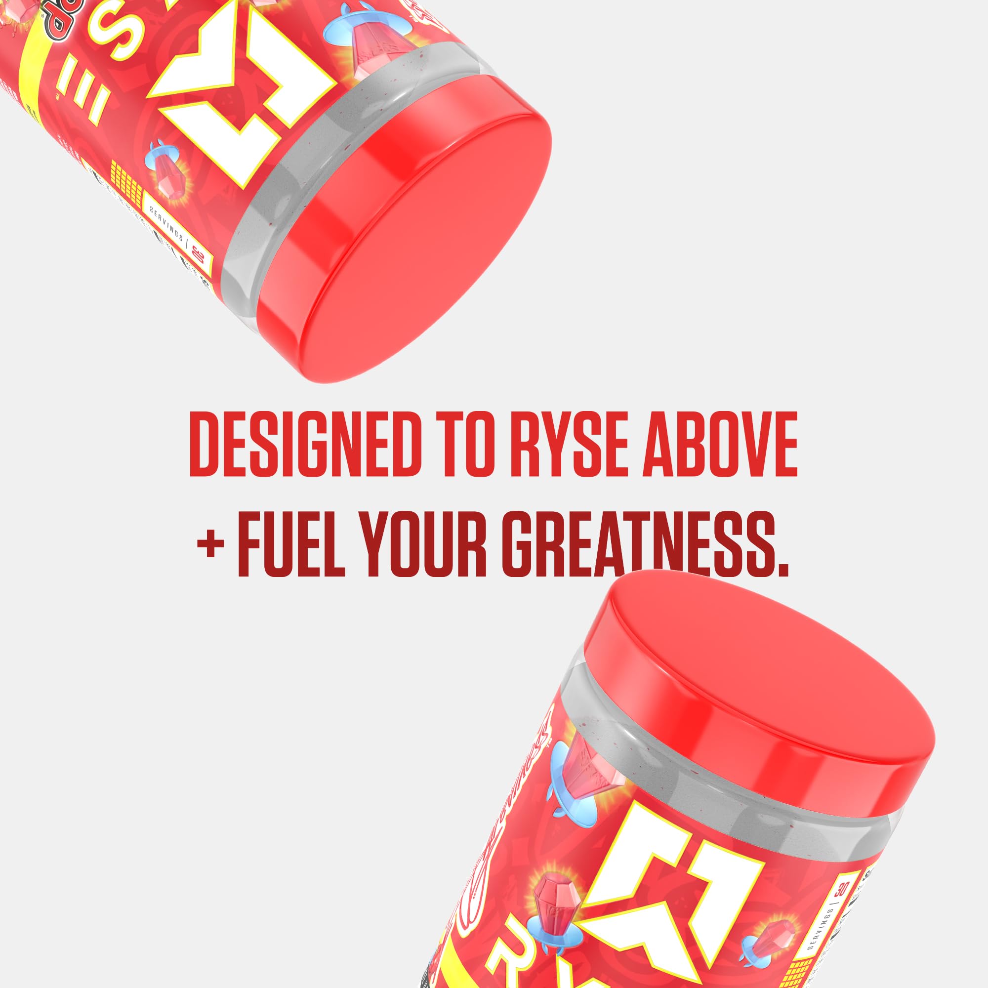 RYSE Loaded Pre Workout Powder - Ring Pop Cherry - Daily Pre-Workout for Men & Women with 325mg Caffeine, Beta Alanine, and Citrulline for Pump, Focus, and Energy - 30 Servings — Amazon image 7