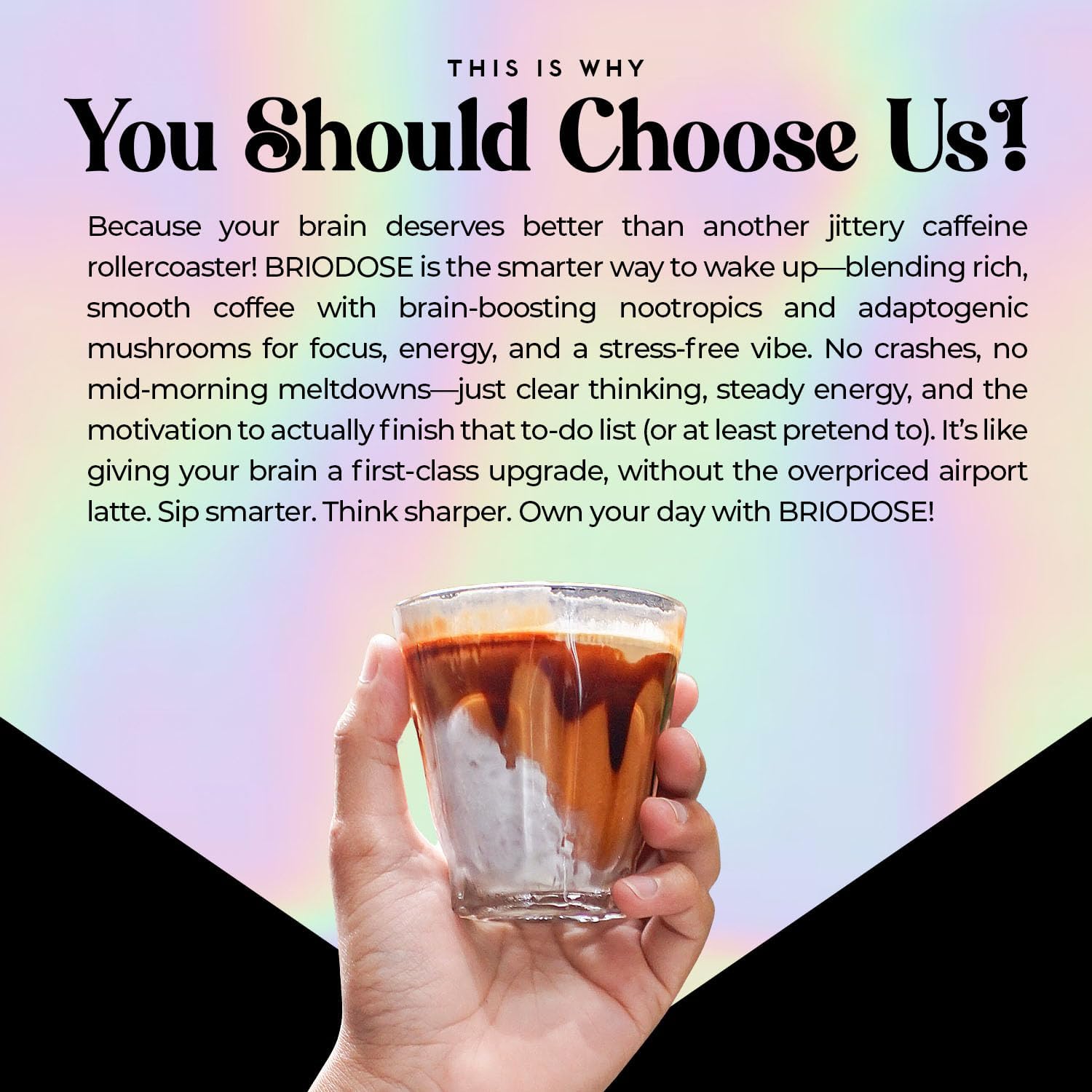 with Grass-Fed Collagen, Lion’s Mane, Chaga & L-Theanine – 45mg Caffeine for Jitter-Free, Focus, Energy, Immunity & Glowing Skin/Hair – 30 Servings NSF Certified - Image 5