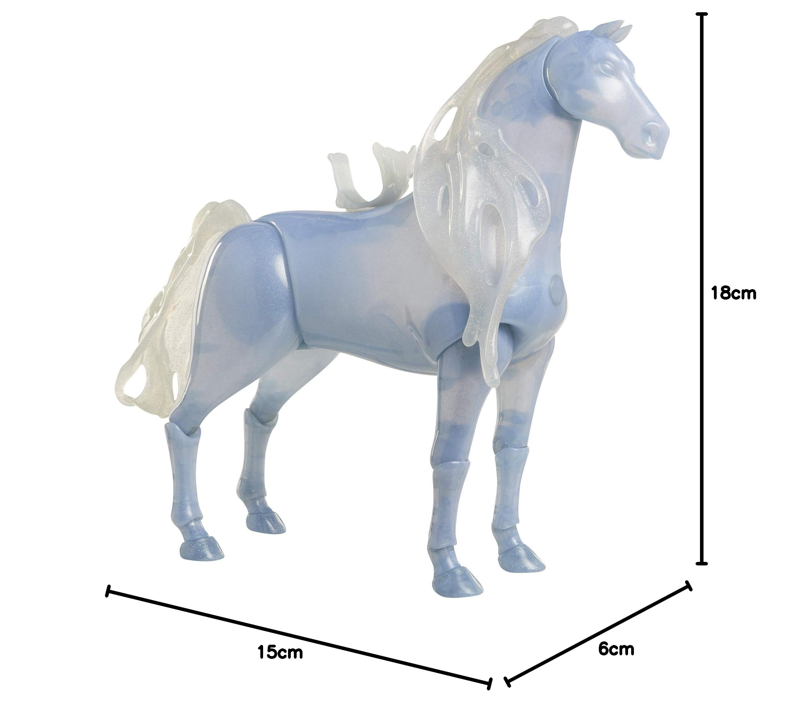 Kraina lodu 2 Elsy Spirit Horse Nokk Doll rozmiar świecąca cecha przegubowa duch zwierzę ze światłami i dźwiękami! Idealna dla lalki Elsy! Dla dziewcząt w wieku 3+ +