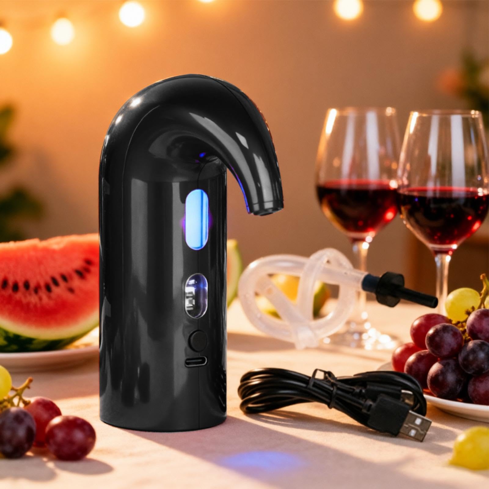 Aérateur Verseur À Vin Distributeur de liqueur électrique avec affichage de