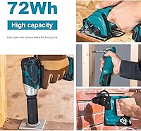 Vista 6 de Futurebatt 2-Pack 12V High-Output 6.0Ah Battery for Makita BL1021B BL1041B Power Tools 12-Volt max CXT Lithium-Ion Battery