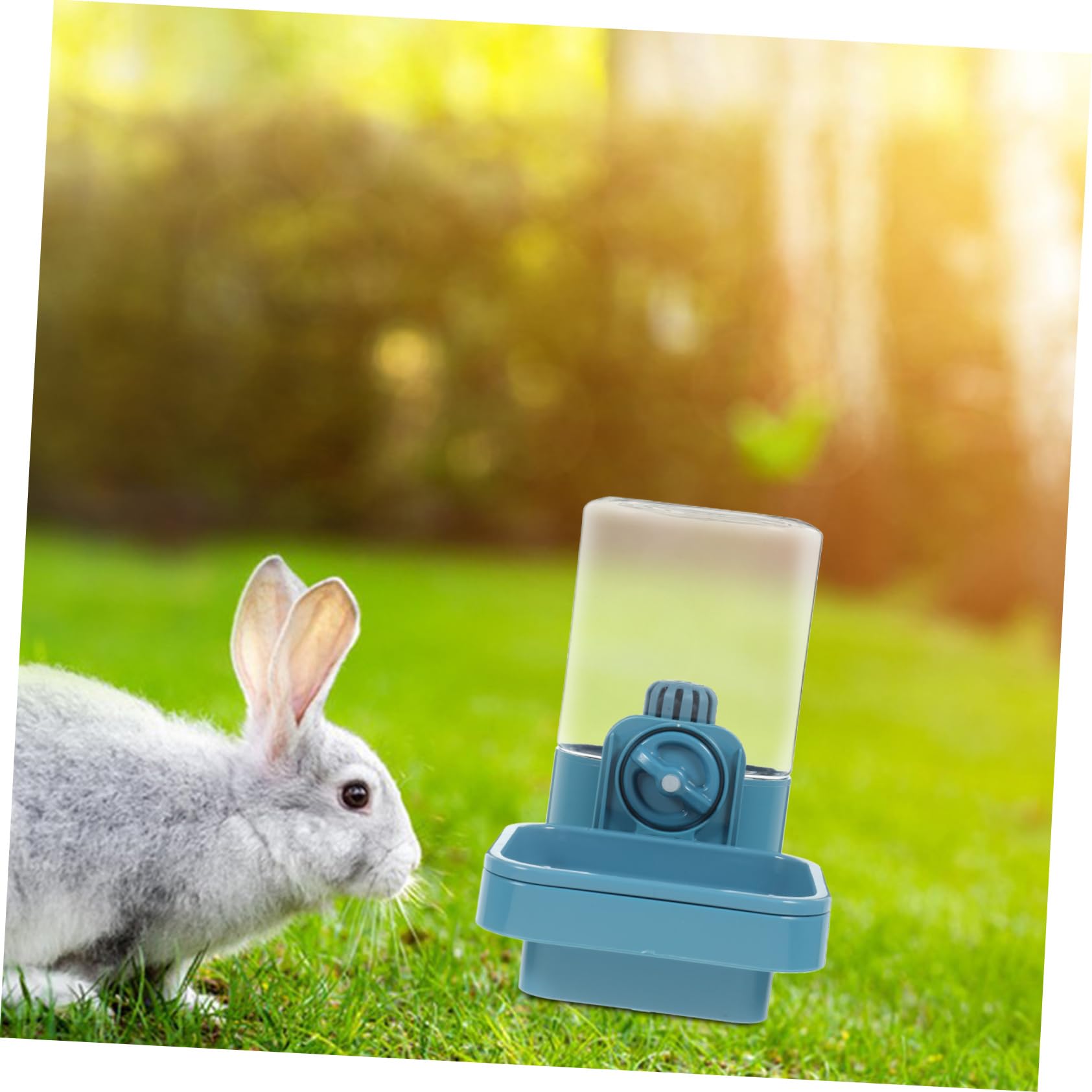 Abbeveratoio Sospeso per Coniglio 750ml in Plastica per Trasporto | Accesso Facile All’acqua, Adatto a Piccoli Animali Domestici, Uso in Casa uno Pet