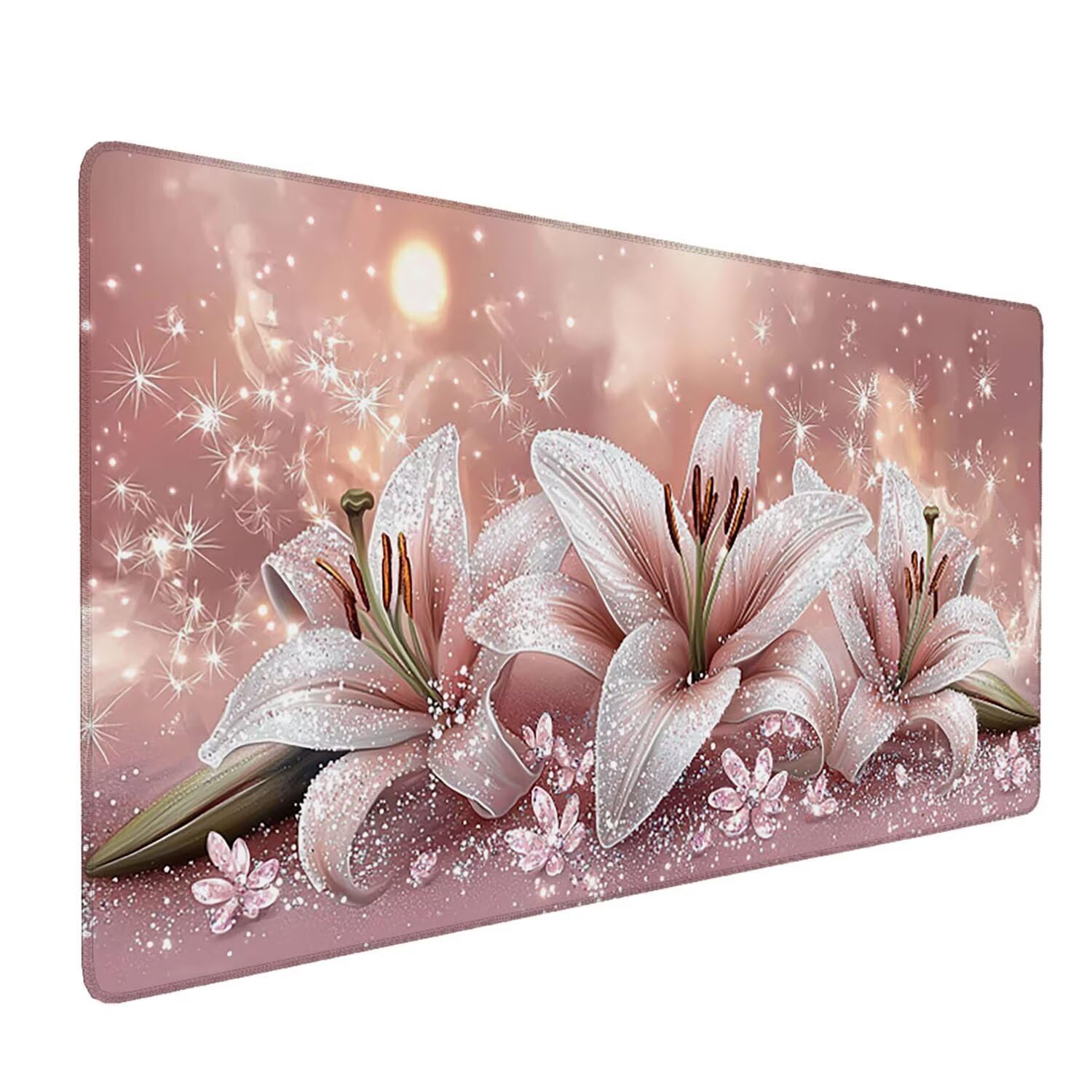 Podkładka pod mysz do gier, 1600 x 800 mm, XXL, duża gamingowa podkładka pod mysz, wodoodporna podkładka pod mysz, długa podkładka na biurko z przeszytymi krawędziami, mata na biurko z gumową podstawą