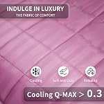 Weighted Blanket for Adult,20lbs Heavy Weighted Blanket 60"x80" Breathable Cooling Summer Blankets, Ultra Soft Cotton Comfort Throw Blanket with Glass Beads for All-Season (Pink)
