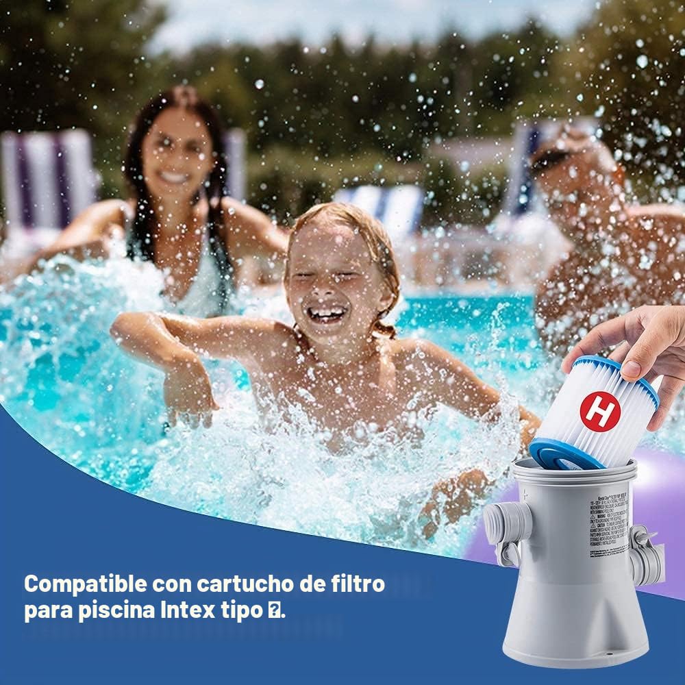 for Intex Pool Cartucho de Filtro Tipo H 29007 para Filtro Bombas 28601, 28602 (4 PCS)
