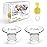 Nursi Luna Flange Inserts 21mm for 24mm Flange/Shield, Flange Sizing Kit Silicone Flange Insert, Reduce 24mm Nipple Tunnel Down to 13mm, Breastfeeding Essentials Kit for New Moms, 2PCS