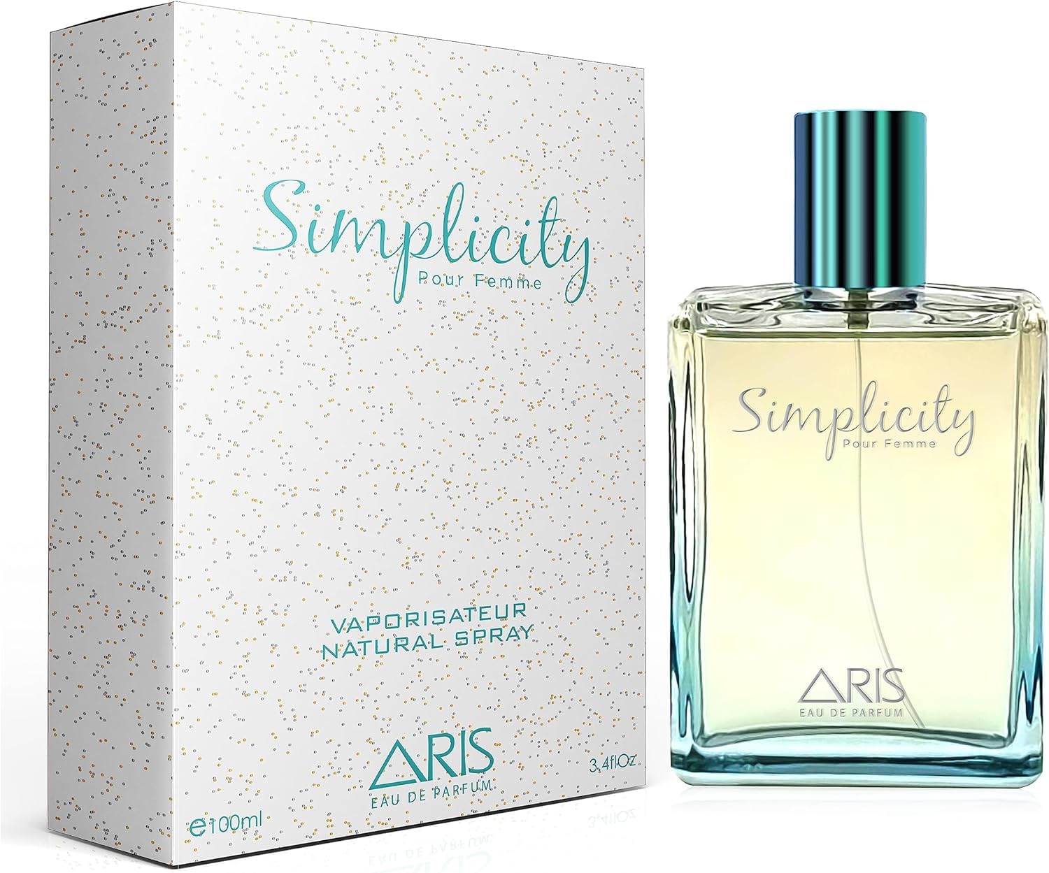 Simplicity by ARIS Eau de Parfum for Women – Long-Lasting Jasmine and Patchouli Fragrance – 100ml Travel Size Perfume Spray – Elegant Ladies’ Scent Comes with Extra 15ml Sample (Random Scent Included)