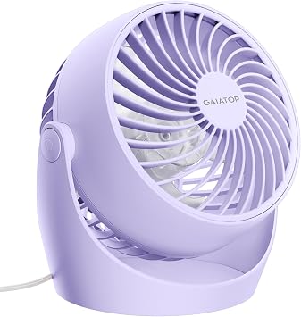 Gaiatop Desk Fan, 5-Inch Portable Electric Table Desktop Air Circulator Fan