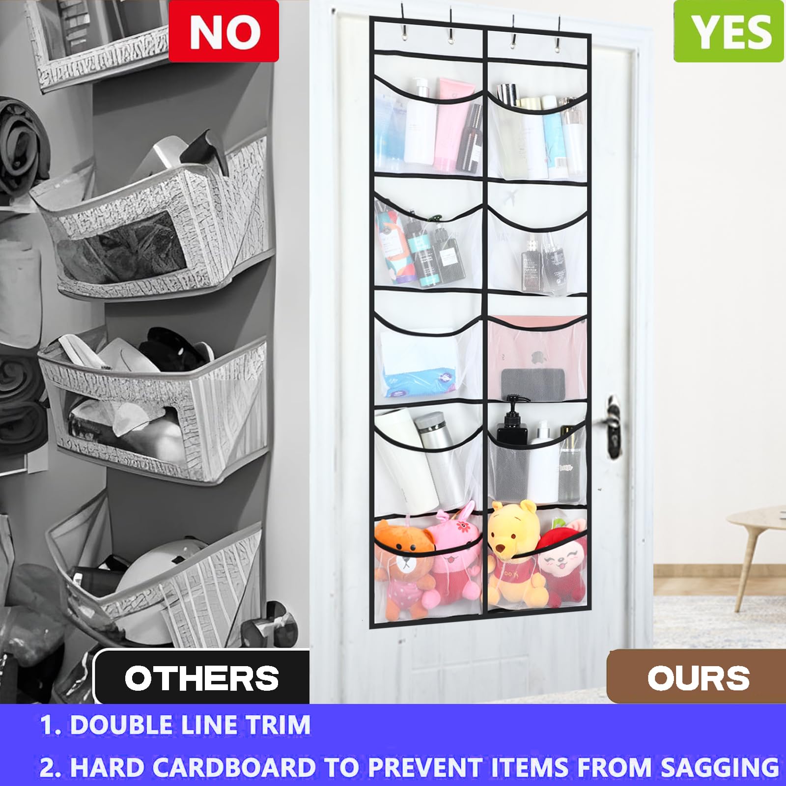 Organizer Appendibile YZROHYI - 3 Tasche Per Giocattoli E Accessori
