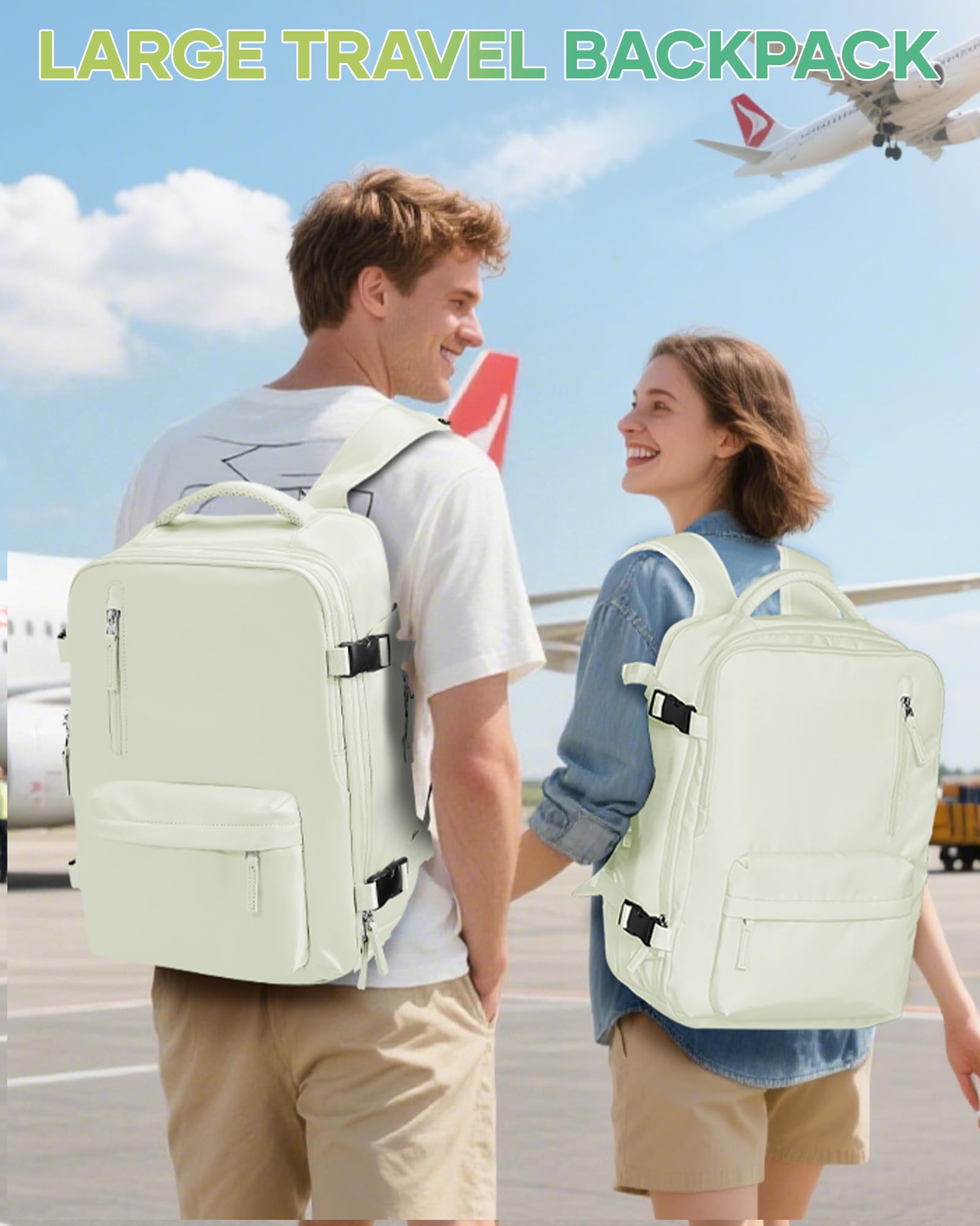 SZLX Zaino Ryanair 40x30x20 Sottovuoto Bagaglio a Mano 40x20x25 Donna Zaino da Viaggio 40x30x20 Wizzair Borse da Cabina per Easyjet 45x36x20 Uomo per Laptop 14 Pollici con Porta USB e Porta Scarpe