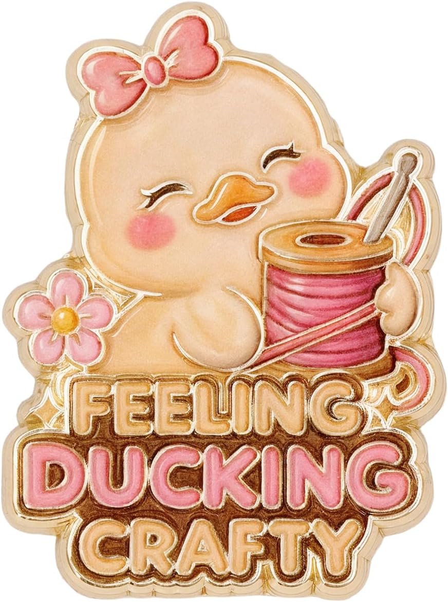 Funny Duck Needle Minder Magnet, Cute Magnetic Sewing Accessory for Embroidery, Needlepoint & Cross Stitch Projects