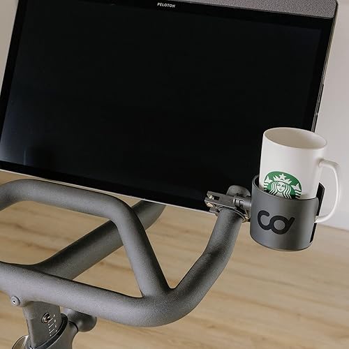 Miniatura 7 de CyclingDeal Soporte ajustable para botella de agua, soporte ajustable para bicicletas de ejercicio en interiores con barras redondas, compatible con