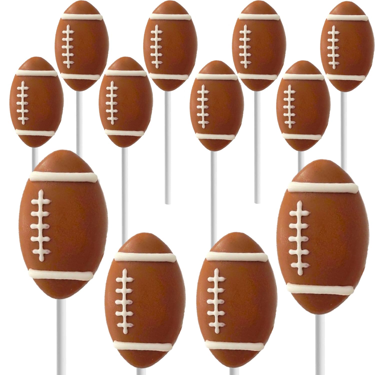 Fruidles Super Sports Ball Candy Basketball, Football, Soccer, and Baseball, Individually Wrapped Sport Variety Pack Football - (Pack of 12)