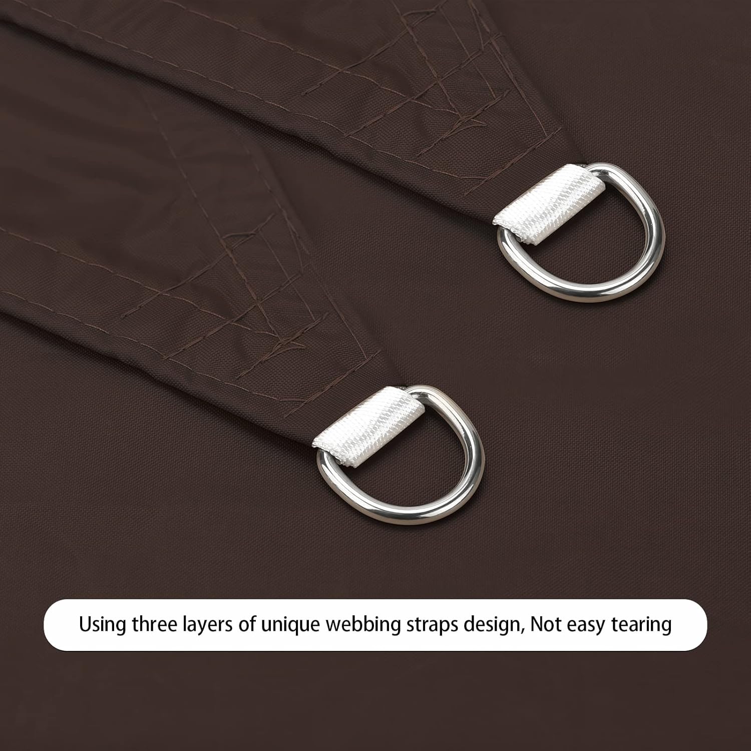 Ankuka Waterproof Sun Shade Sails Canopy Awning Shelter, UV Blockage Backyard Patio Garden Carport(10'x13', Brown)