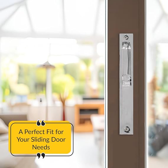 Chrome Sliding Glass Door Handle With Key