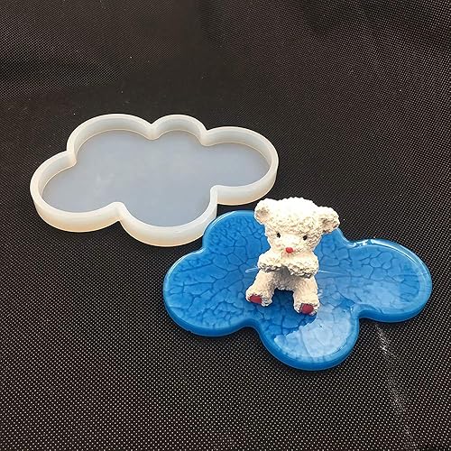 Miniatura 4 de 2 moldes grandes y pequeños de resina de nube, molde de silicona de nube, hecho a mano, resina epoxi, decoración de joyas, forma de nube, SL, moldes