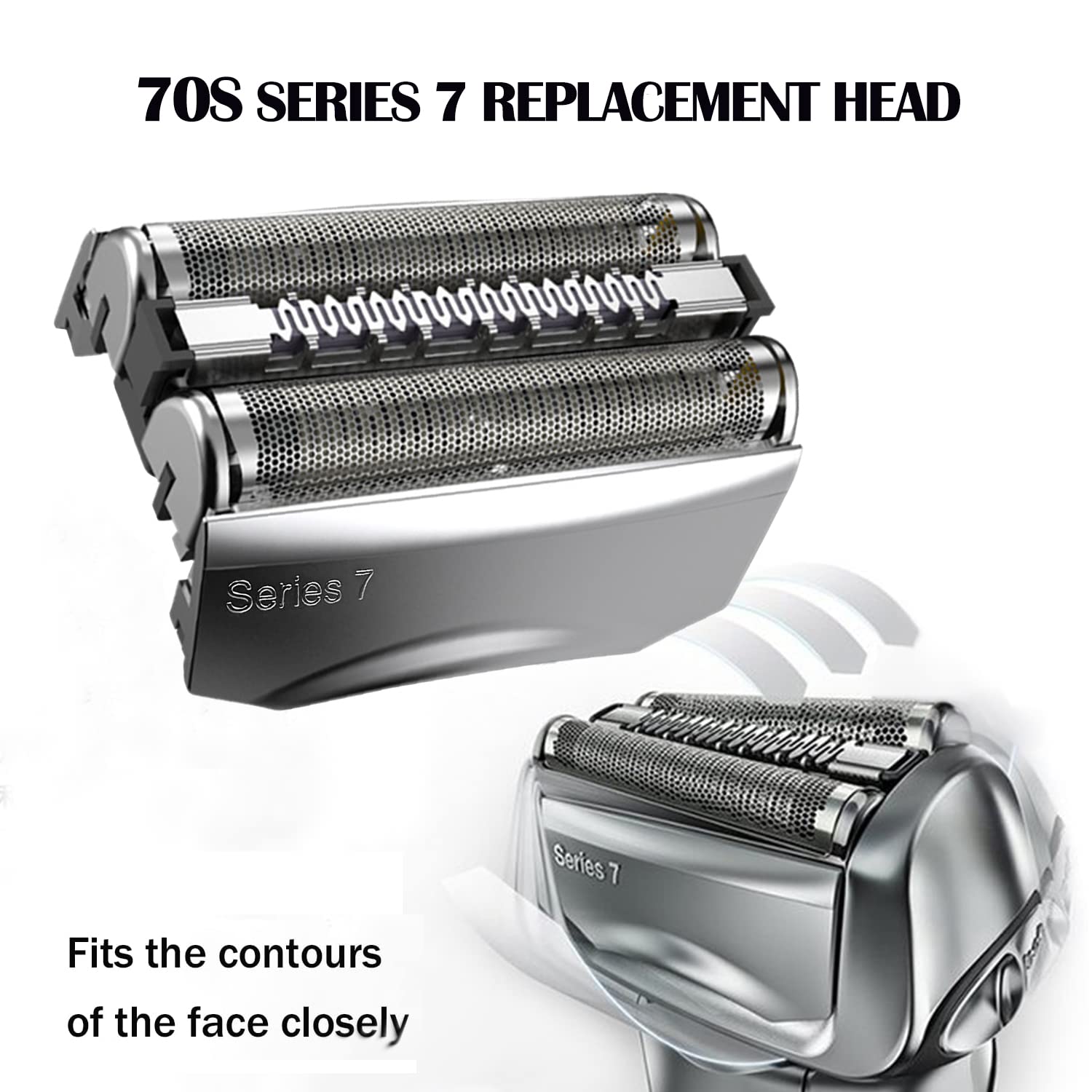 2 Têtes De Rasoir De Rechange Pour Braun Série 7 (modèles 720s, 760cc, 730s, 740s, Etc.) - Marque Vhbw