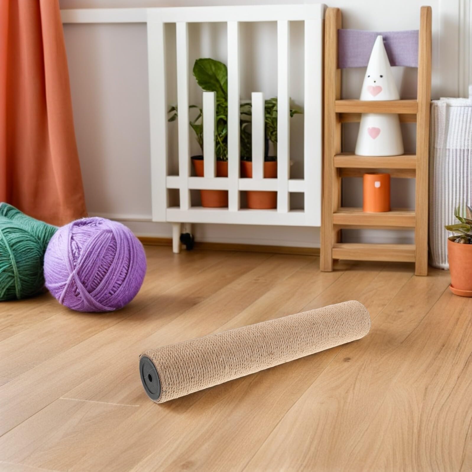 Poste de Repuesto con Cuerda de Sisal Natural 4 Piezas y Estructura Resistente para Reparación de Árbol de Gato en Interiores para Rascador de Gatos Extra Alto