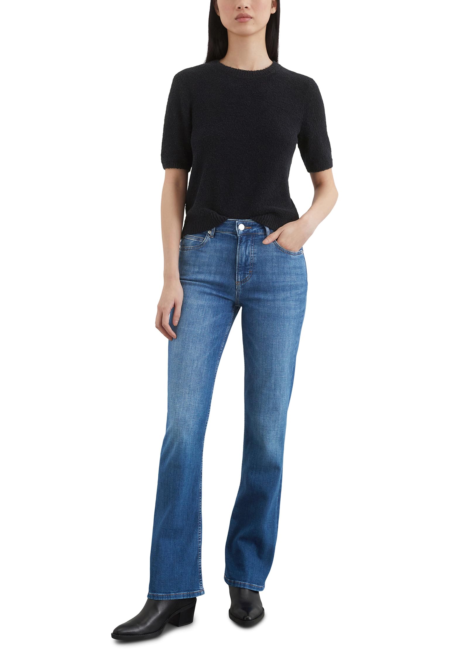 Marc OߴPolo Vaqueros de tejido elástico Mujer Flared Fit, Azul (Cashmere Soft Blue Wash), W33/L32
