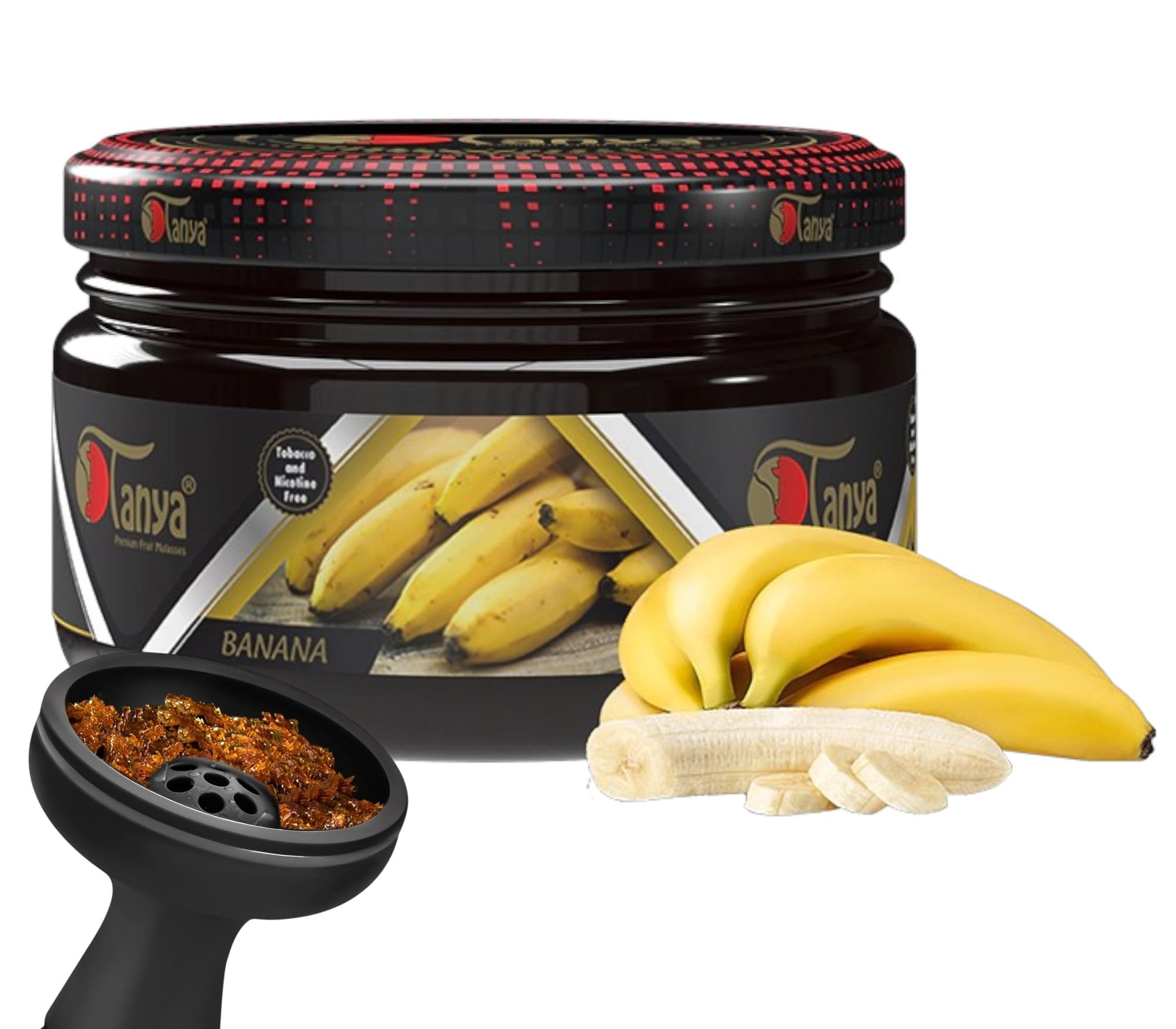 Amazon.com: 100% Nicotine & Tobacco Free Shisha Hookah Flavors Fruit Mix Organic  Shisha Flavors 250g Reusable Premium Jars Banana : Health & Household