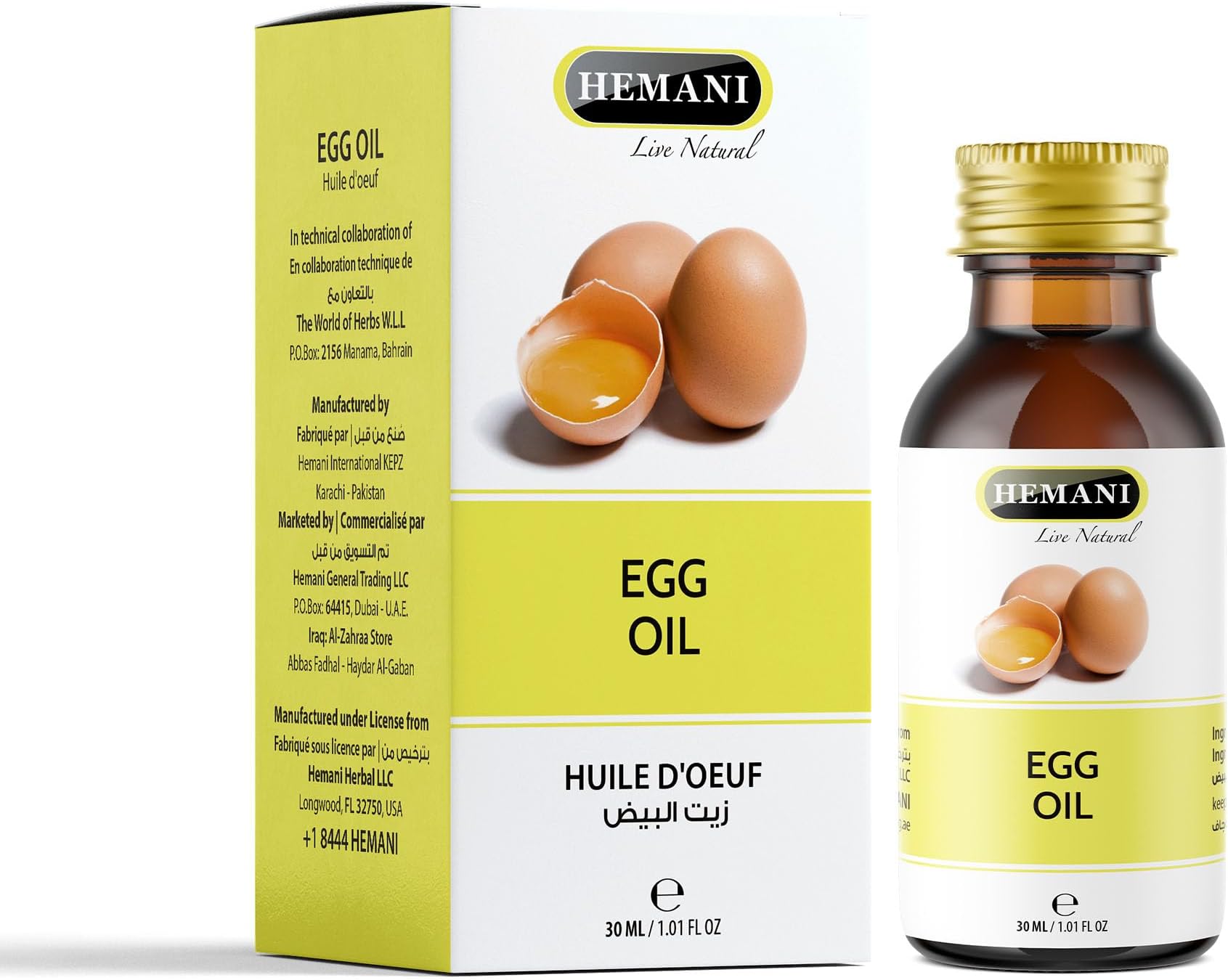 Hemani Herbal Oil Egg 30ml