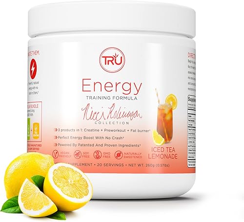 Miniatura 1 de TRU Supplements Energía, fórmula de entrenamiento preentrenamiento, apta para veganos, sin nerviosismo, mejora el rendimiento del entrenamiento,