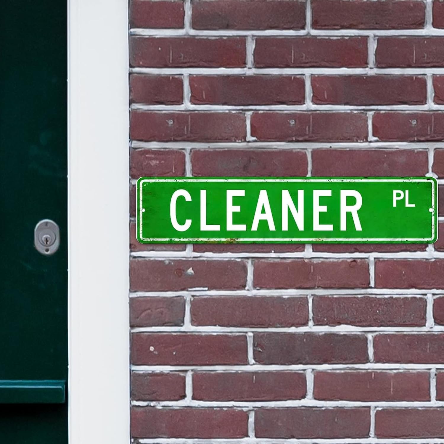 Cleaner Custom Street Signs Aluminum Metal Sign Cleaner Decor Gift For Cleaner Rustic Wall Art Farmhouse Decorative Sign Wall Decor For Bedroom Kitchen Cafe Bar Office Garage image 4