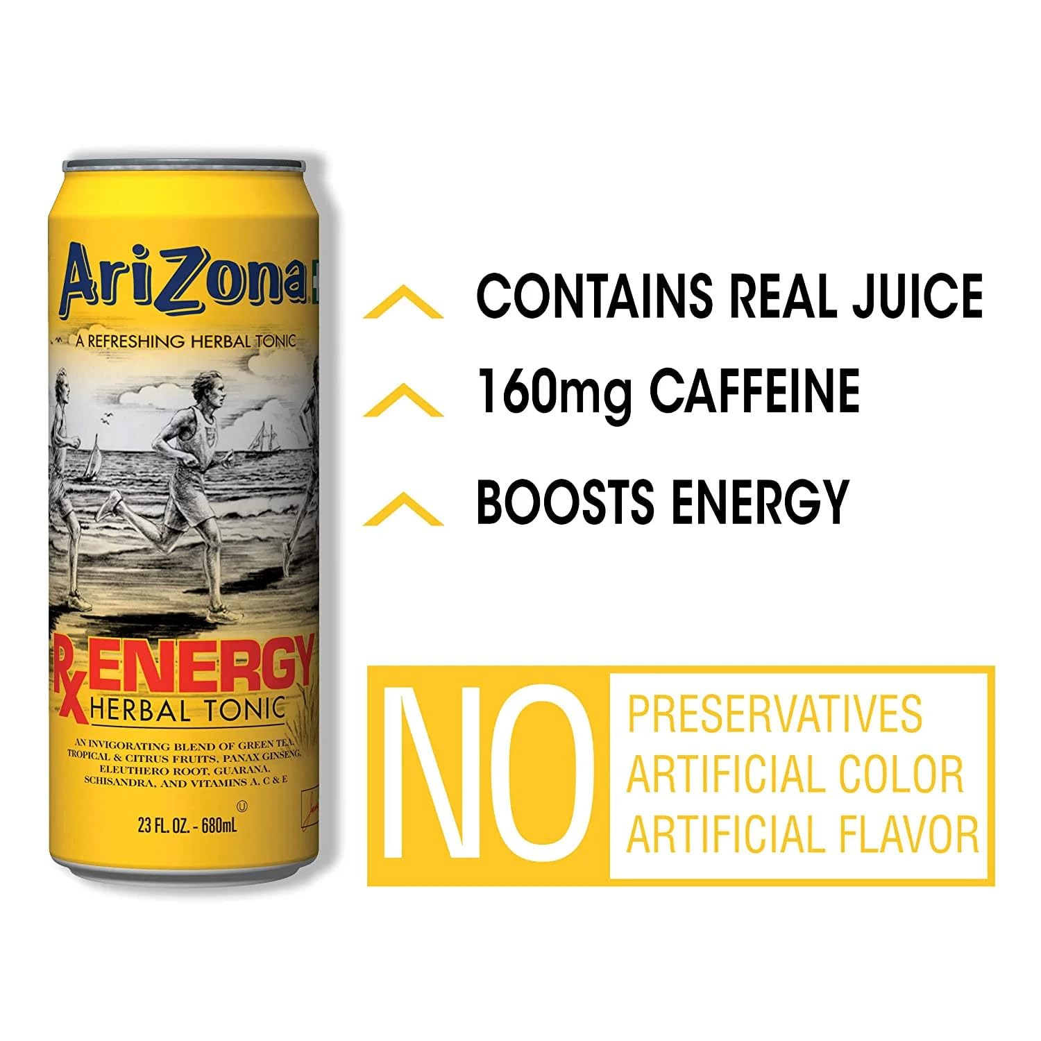 Arizona RX Energy Herbal Tonic (24x 680ml) inkl. DPG Pfand
