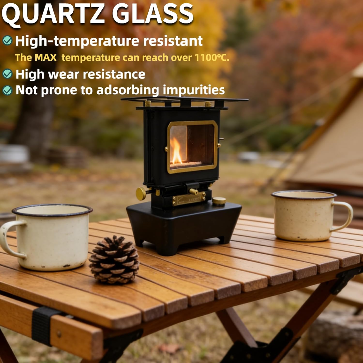 DANCHEL OUTDOOR Portable Camping Oil Lantern, Stainless Steel Lamp Stove for Cooking, Emergency Lighting for Indoor/Outdoor, Backpacking Survival Gear with Carry Bag