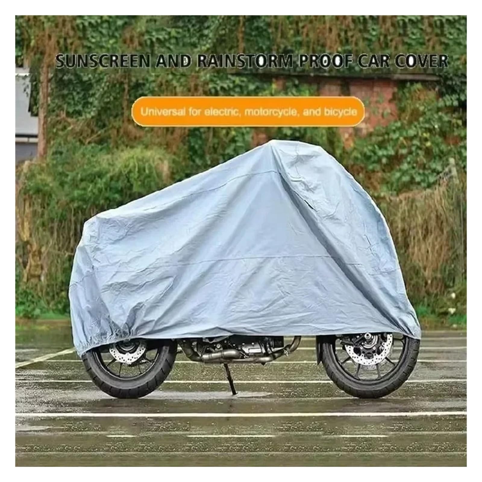 Motorradgarage Winterfest Für Motorradabdeckung Wasserdicht Für Alle Jahreszeiten Motorrad Staubdicht UV-Schutz Für Den Außenbereich Innenbereich Regen(M 120X210CM)