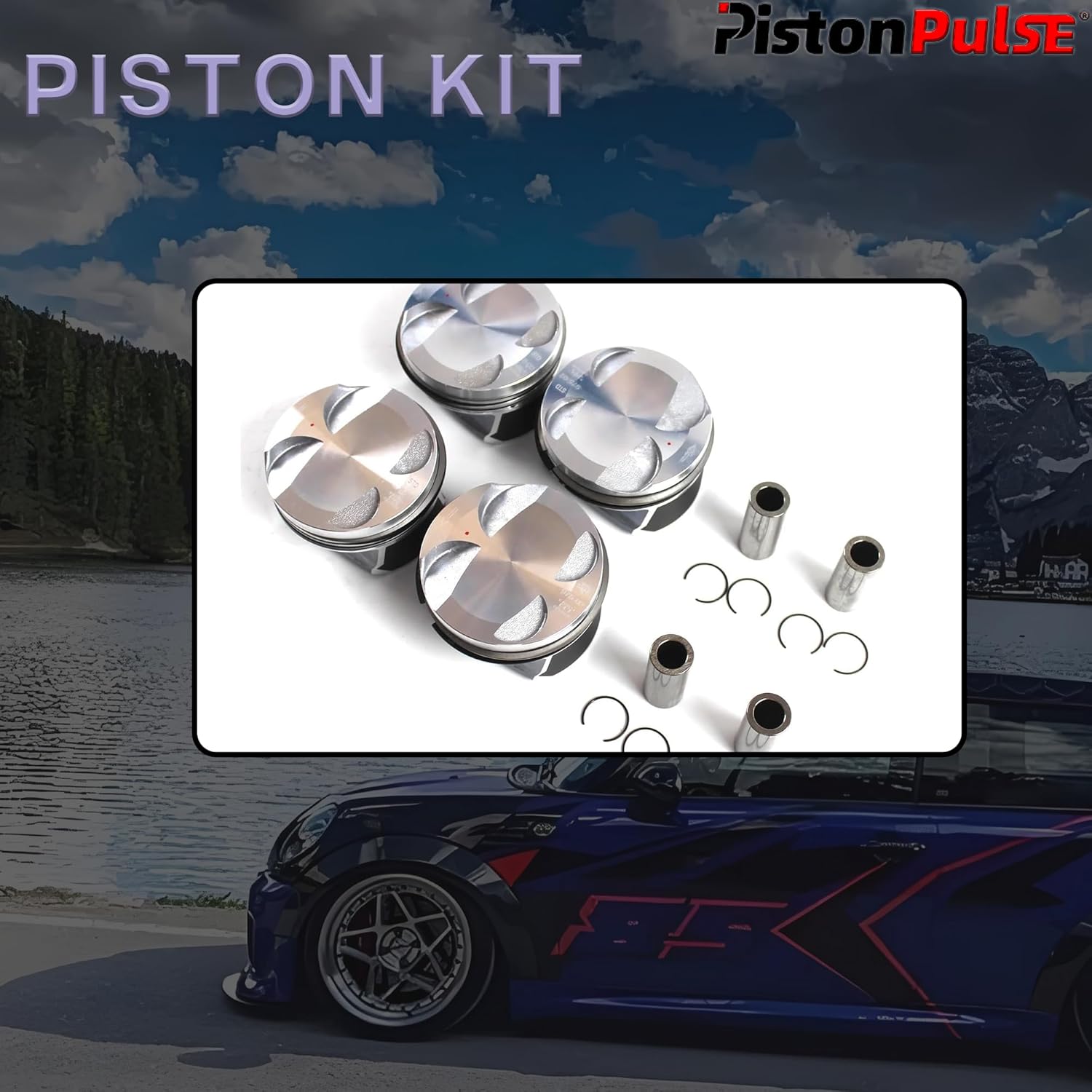 1.6 Cylinder Head Gasket Set With Piston Kit Fit For BMW Mini Cooper Clubman Paceman Salt Hatchback R55 R56 N12 N16 1.6L 2007-2016 Replace #20606049609 HS26453PT 11257566477 ES7245